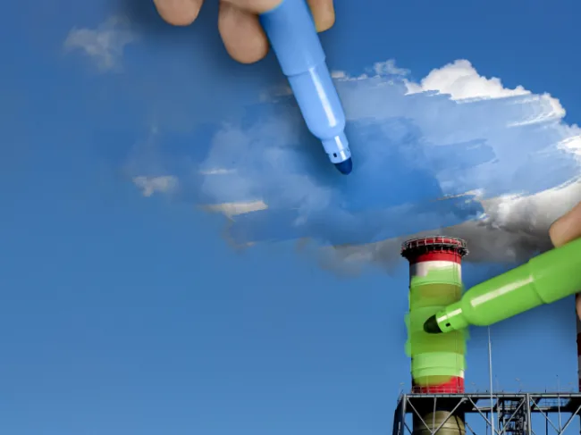 greenwashing smokestack